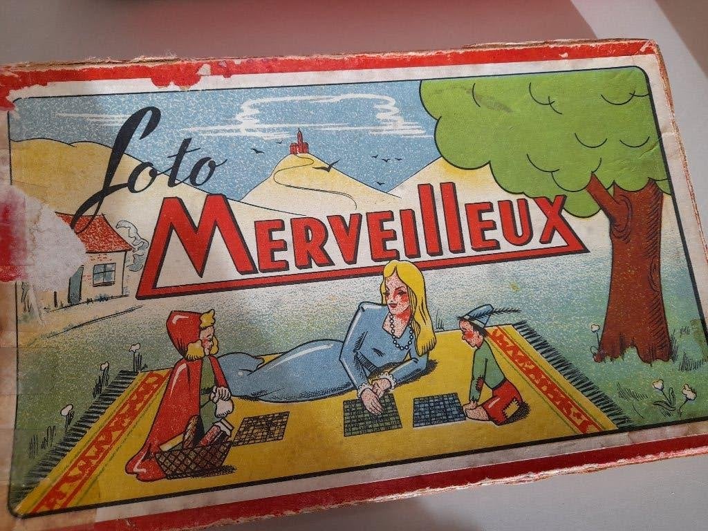 VINTAGE LOTTO SPEL er ontbreekt een groene kaart., Drie of vier spelers, Ophalen, Gebruikt