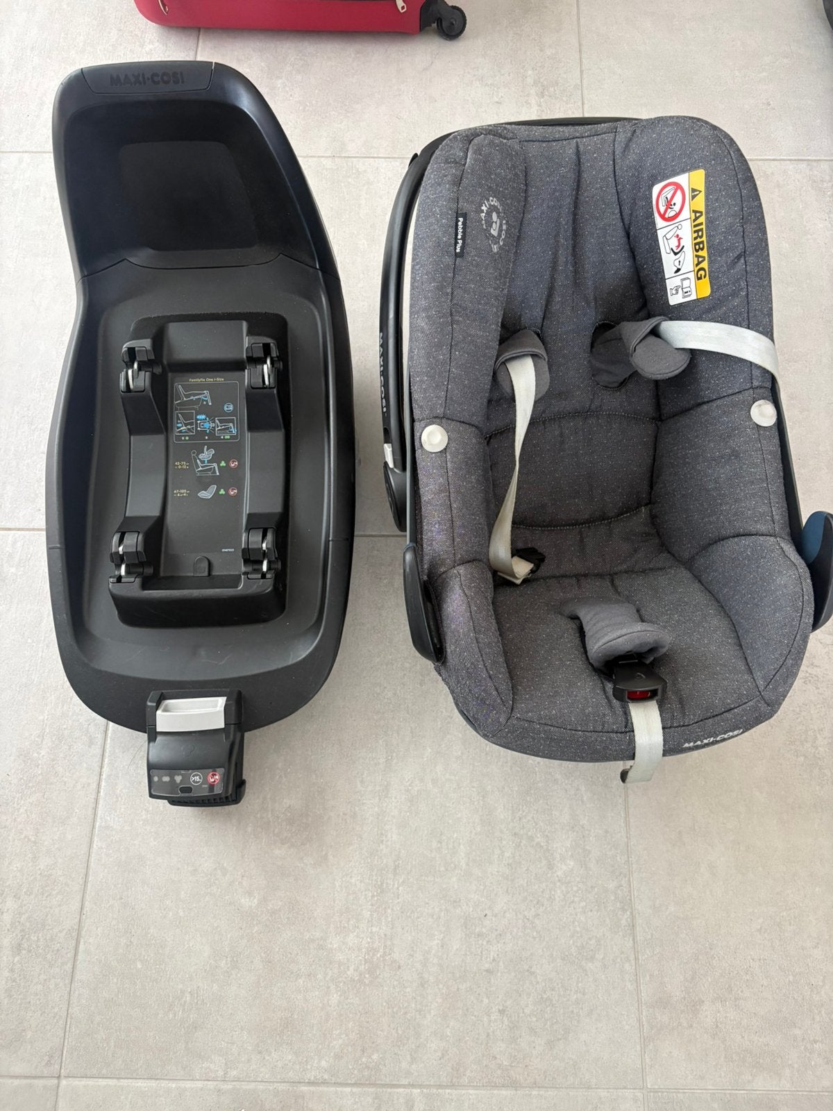 Maxi cosi pebble plus + isofix onderstel, Ophalen, Zo goed als nieuw, Isofix