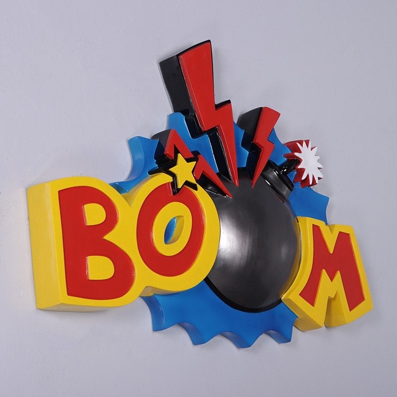 Pubsign Boom - Bam - Wow - Décoration murale - 81 cm, Enlèvement, Neuf