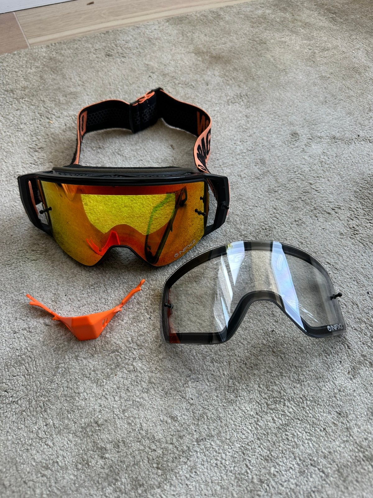 Masque Cross Dragon NFX2 Iridium + replacement screen, Ophalen