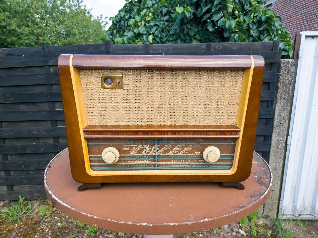 Authentieke N.S.F. Buizenradio (H265A01) – Vintage Staat, Audio, Tv en Foto, Radio's, Ophalen, Gebruikt, Radio