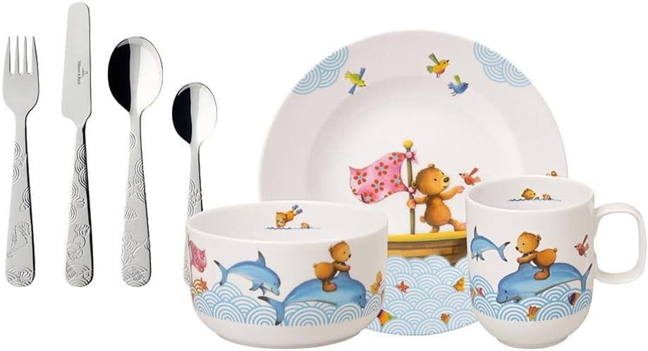 Villeroy & Boch Happy as a Bear Kinderservies, Maison & Meubles, Cuisine | Vaisselle, Neuf, Service complet, Enlèvement, Autres styles