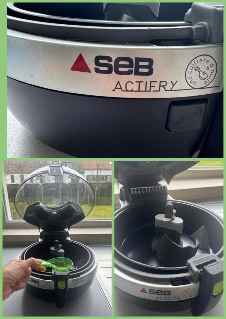SEB Actifry – Hetelucht friteuse – Gezond koken zonder olie, Electroménager, 2 à 3 litres, Enlèvement, Comme neuf, Pan intérieur amovible