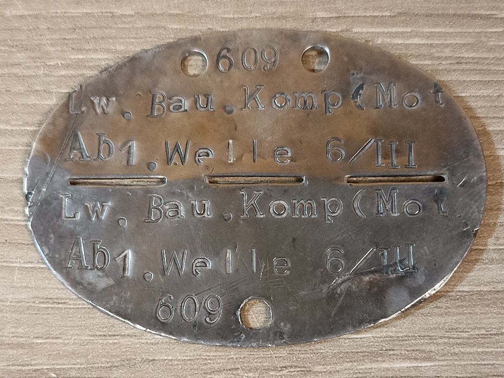 Plaque Allemande Erkennungsmarke Luftwaffe ww2, Envoi, Armée de l'air, Autres types