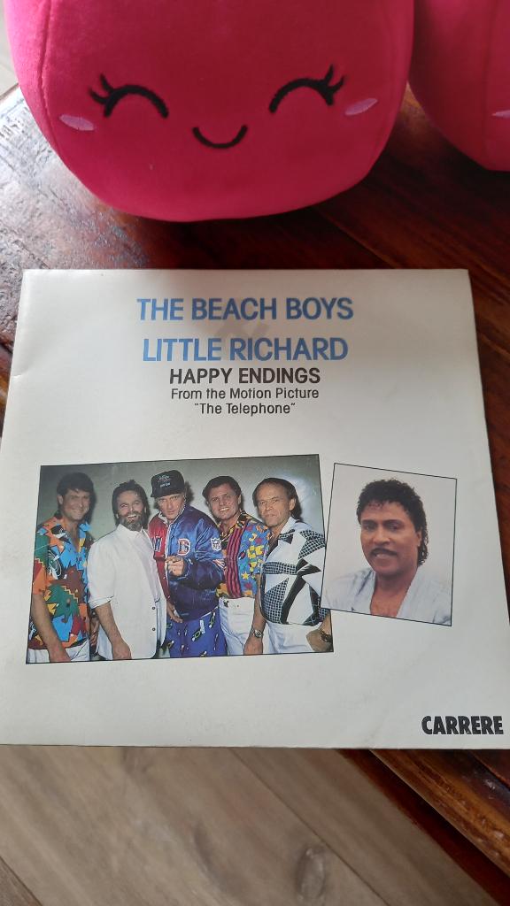 Vinyl (45t) the beach boys & little richard "happy, Ophalen, Zo goed als nieuw