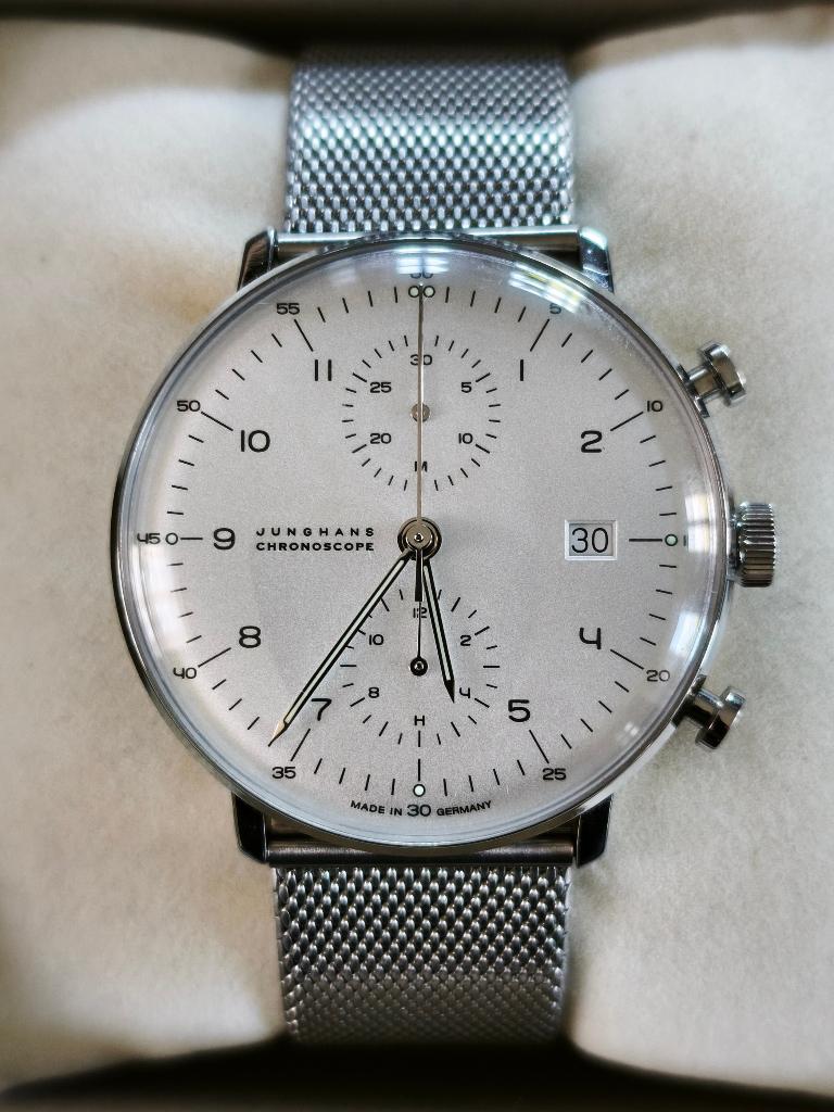 Junghans Chronoscope, Enlèvement, Acier, Montre-bracelet