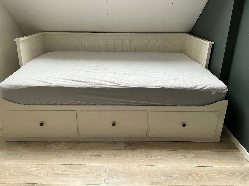 Bed, Ophalen, Verstelbaar, Wit, Zo goed als nieuw