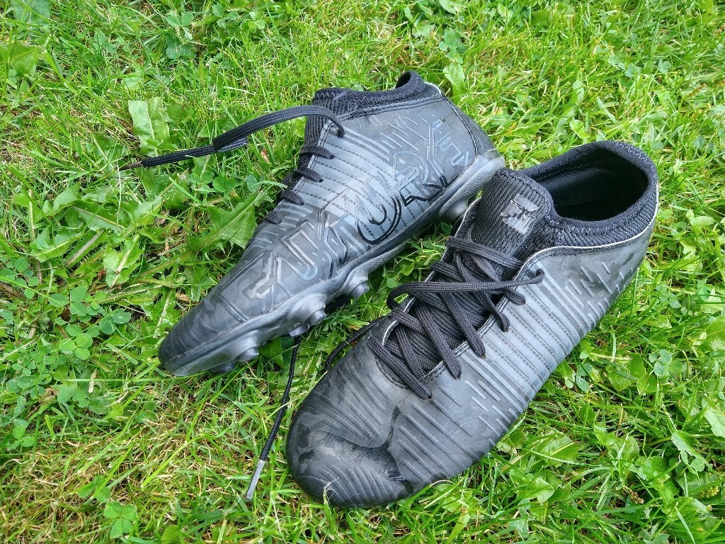 PUMA Future Z 4.1 FG/AG Eclipse - Zwart/Asfalt (maat 38), Ophalen of Verzenden, Zo goed als nieuw, Schoenen