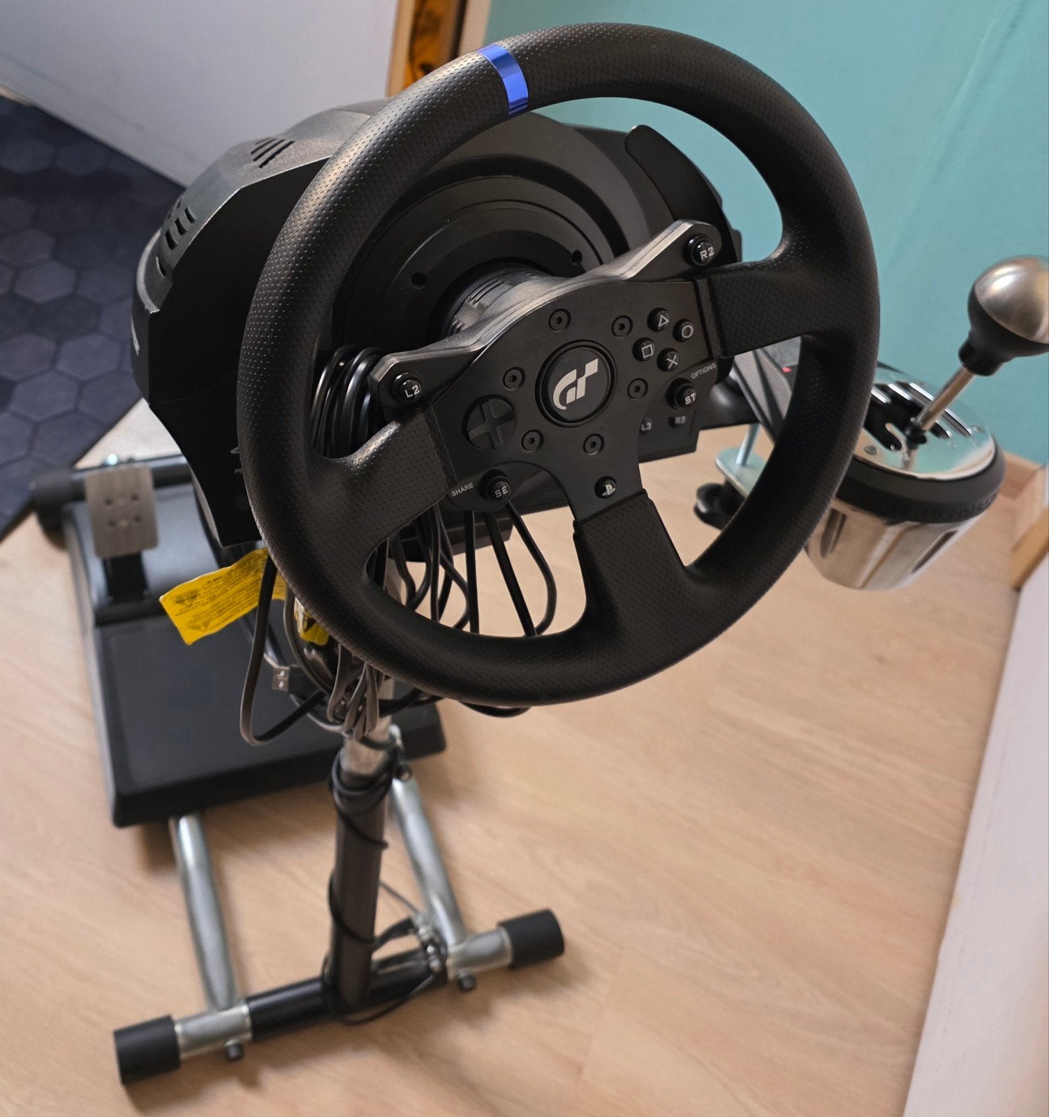 setup sim racing trusthmaster + add on F1, Consoles de jeu & Jeux vidéo, Enlèvement, Comme neuf, Volant ou Pédales