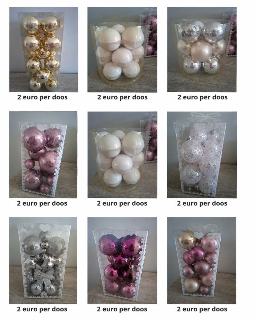Kerstballen 2 euro per doos, Ophalen of Verzenden, Zo goed als nieuw