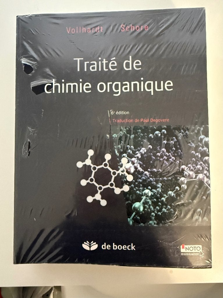 Traité de chimie organique - Volhardt Schore, Enlèvement, Neuf, Enseignement supérieur, De boeck