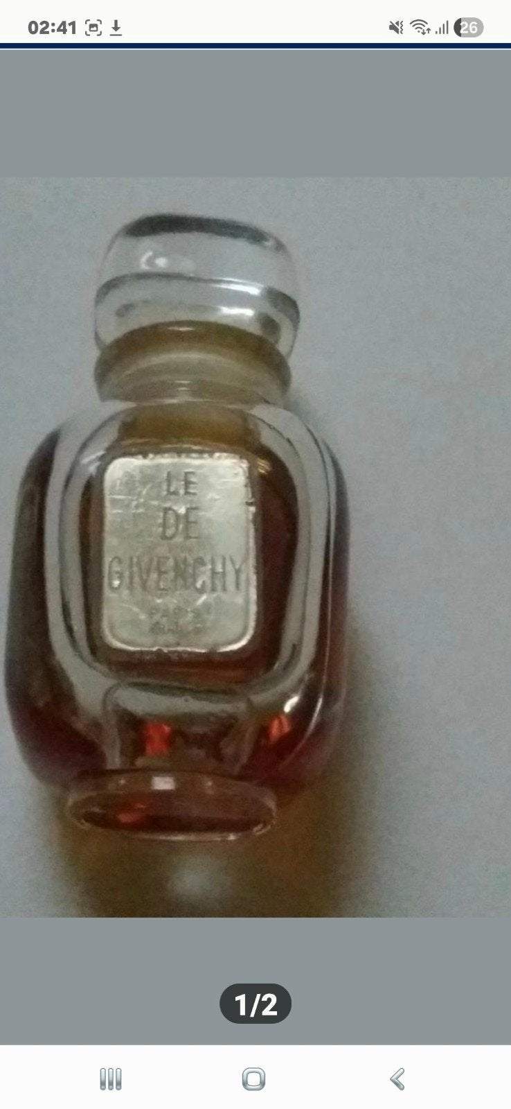 LE de Givenchy flacon vintage de collection., Collections, Enlèvement ou Envoi, Utilisé, Bouteille de parfum