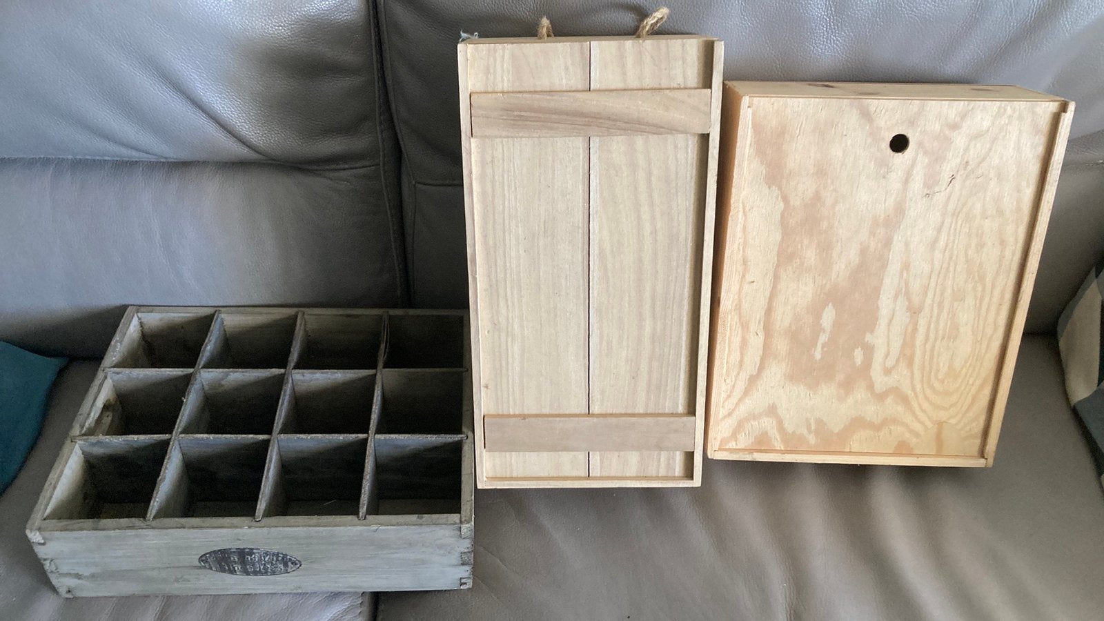 Houten geschenkdoos sierdoos kist wijn bier, Ophalen of Verzenden, Zo goed als nieuw