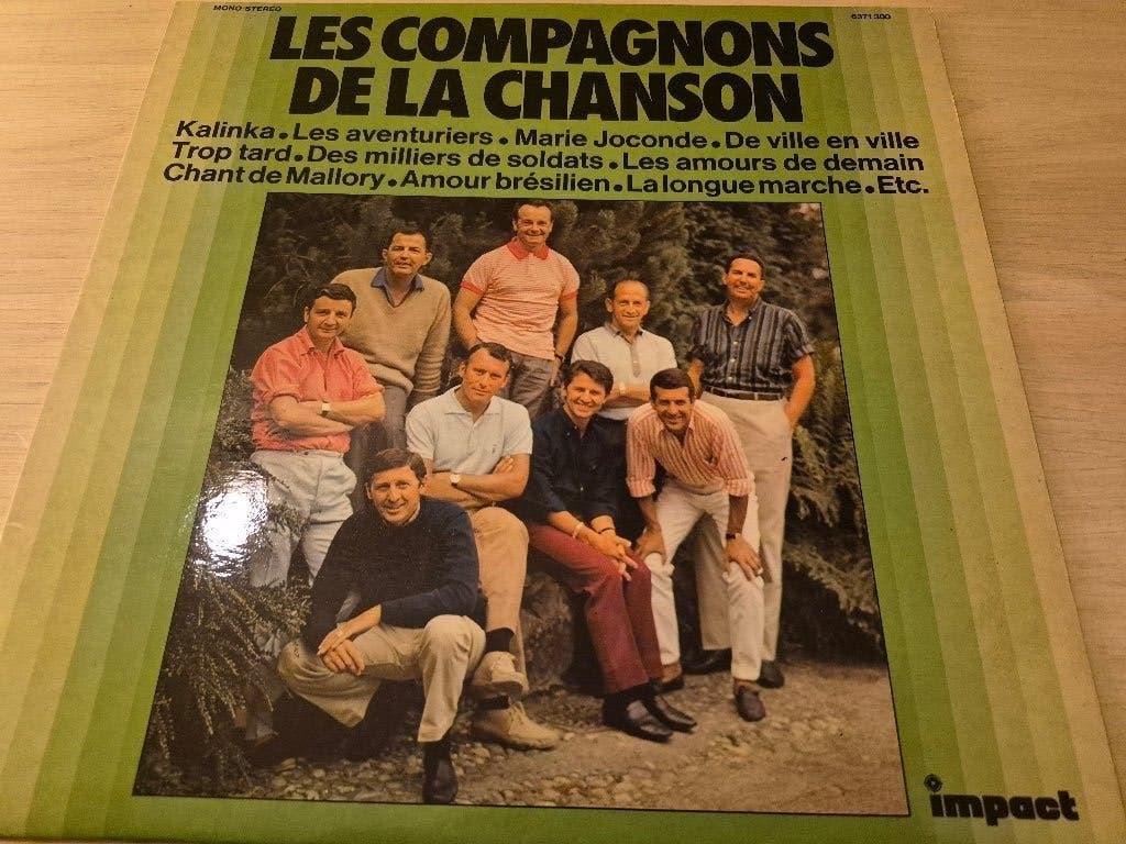 Disque vinyl 33 tours les compagnons de la chanson, Enlèvement ou Envoi, Comme neuf, Pop
