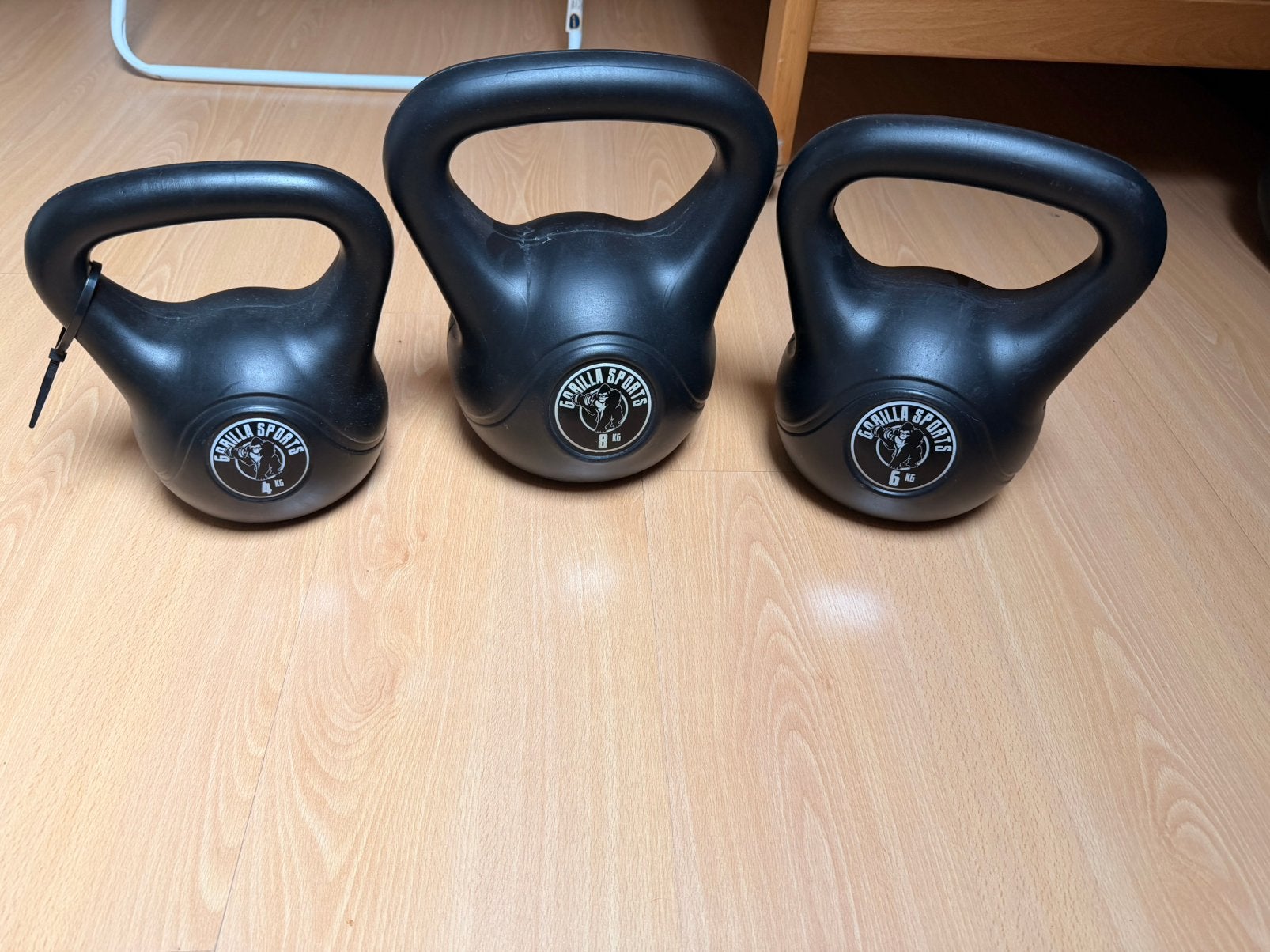 Kettlebel gewichten 4, 6 en 8 kg, Ophalen, Zo goed als nieuw
