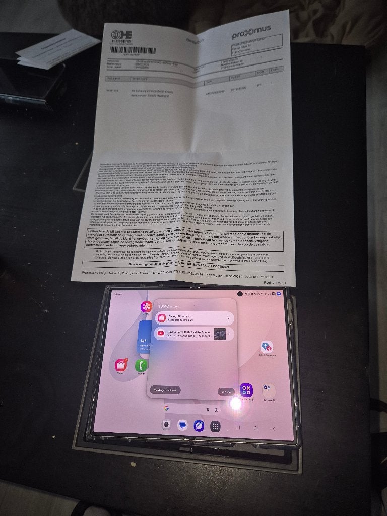 Samsung Z Fold 8 cream 256gb, Telecommunicatie, Wit, Touchscreen, Ophalen of Verzenden, Zo goed als nieuw
