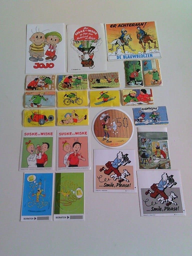 29 stickers van stripfiguren ., Verzamelen, Ophalen of Verzenden