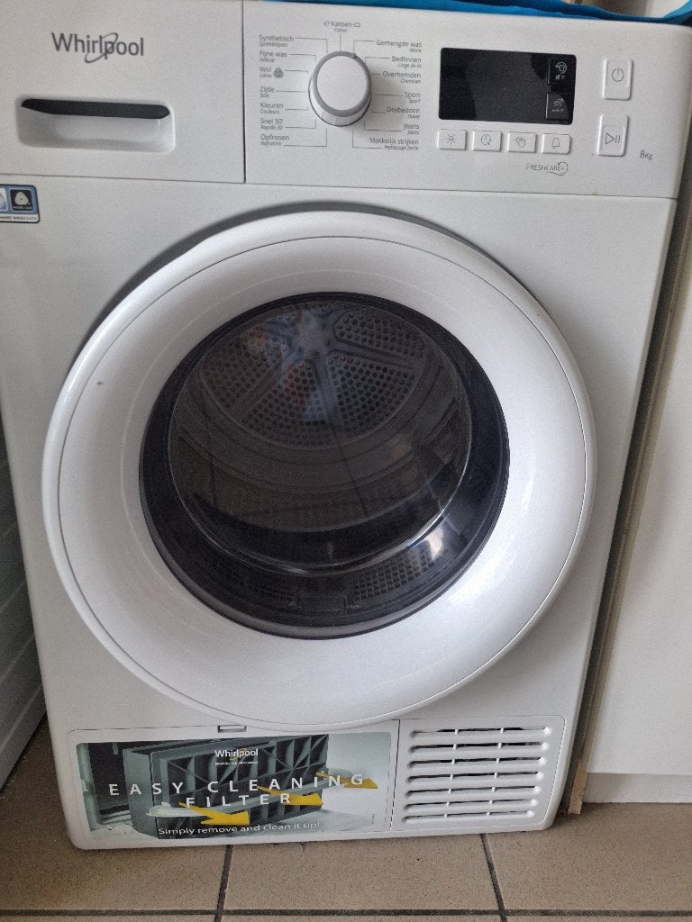 Wasmachine en droogkast in perfecte staat, Elektronische apparatuur, Wasmachines, Ophalen, 8 tot 10 kg, Zo goed als nieuw, Voorlader