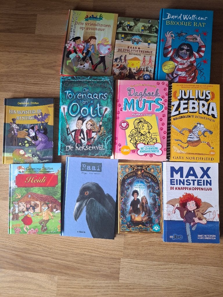 10 kinder- en jeugdboeken in mooie staat, Ophalen, Gelezen, Fictie