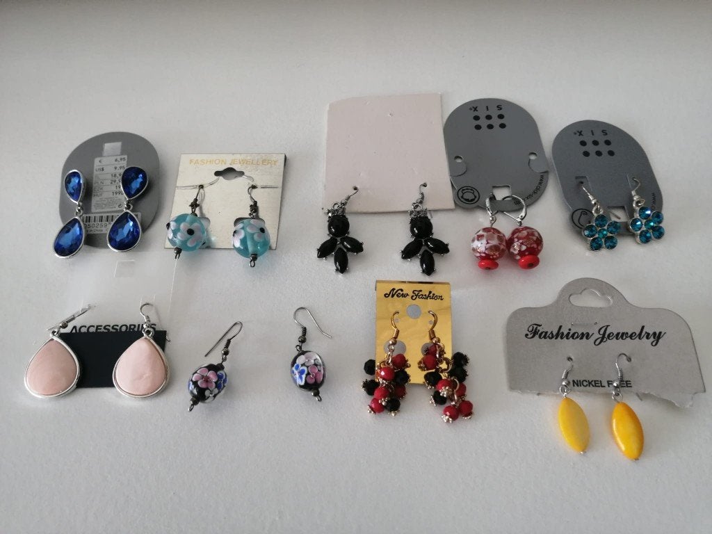 halskettingen en oorringen, Bijoux, Sacs & Beauté, Enlèvement ou Envoi, Comme neuf, Autres couleurs, Autres matériaux
