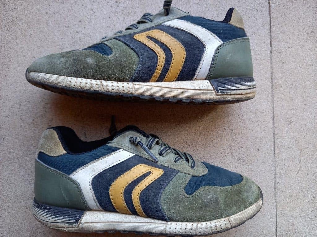 Schoenen Geox groen/geel maat 32 jongen, Gebruikt, Schoenen, Ophalen of Verzenden, Jongen
