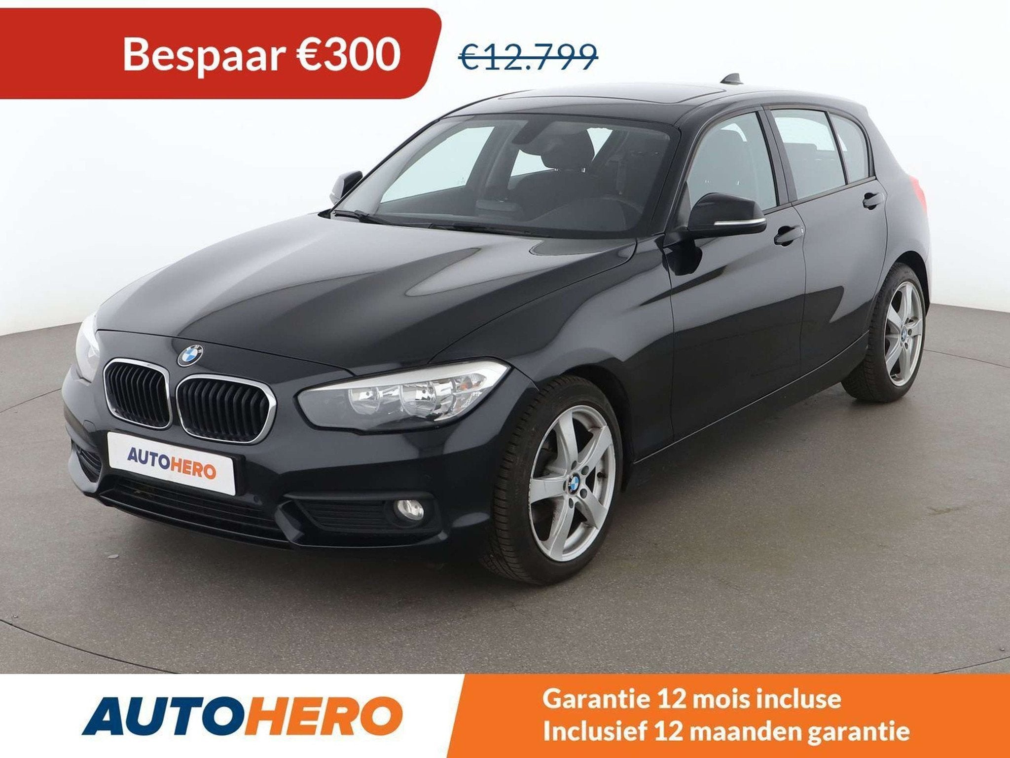 BMW 1 Serie 116 116i Advantage (bj 2018), Auto's, 116 g/km, Gebruikt, Zwart, Zwart