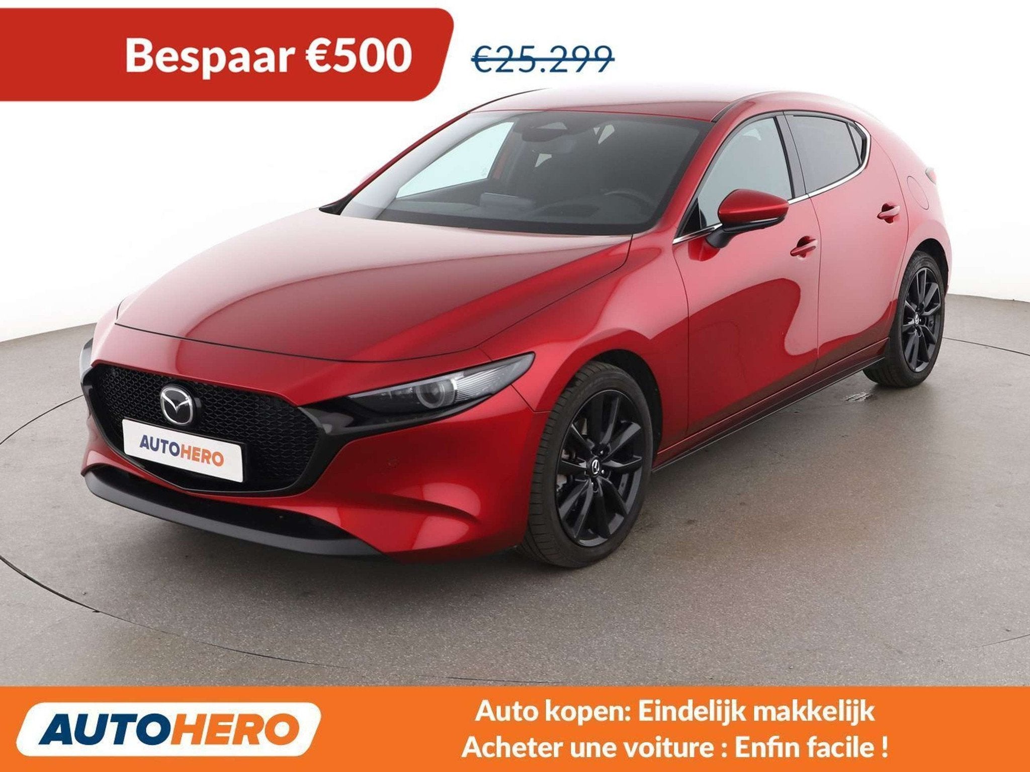 Mazda 3 2.0 Skyactiv-X Mild-Hybrid Exclusive-Line (bj 2025), Auto's, Voorwielaandrijving, 1998 cc, Stof, Gebruikt