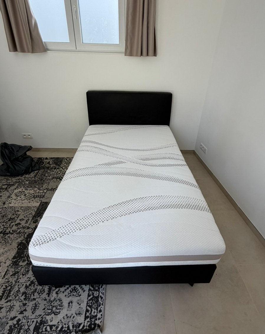 Boxspring met matras, Queen size, Enlèvement, Utilisé, 120 cm