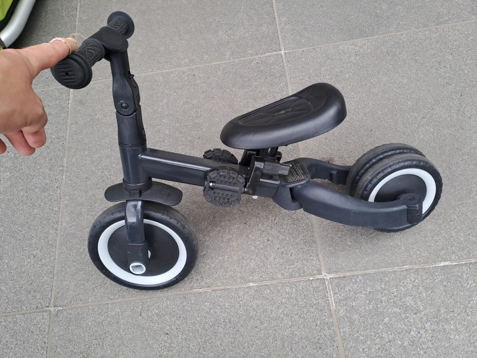4 in 1 loopfiets, Ophalen