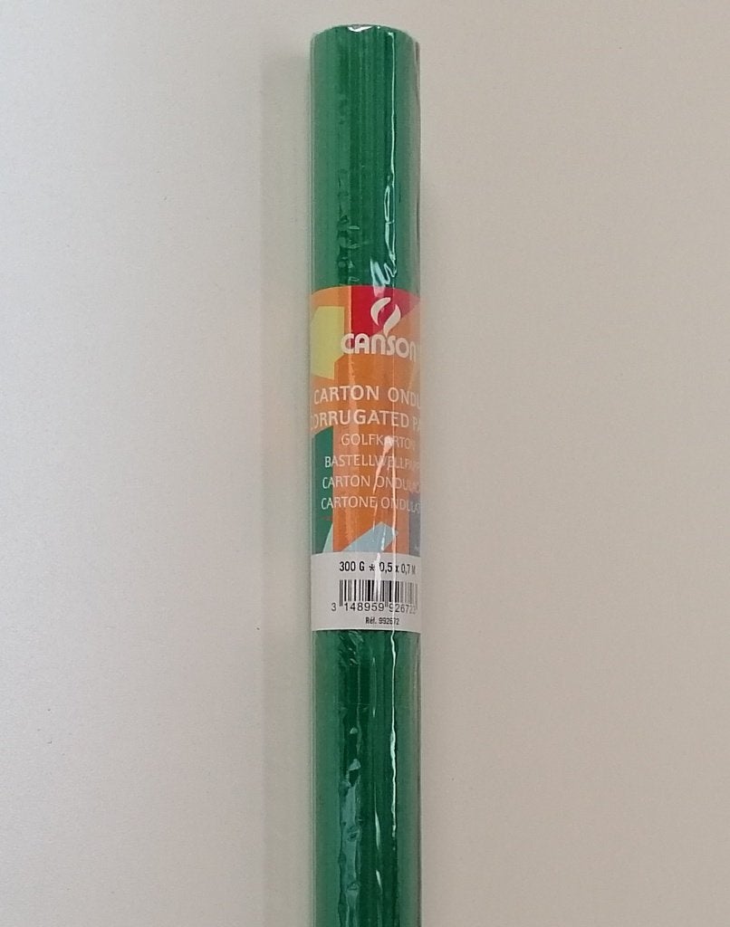 Groen golfkarton (ribkarton) 300 g, 0,5 x 0,7 m, Ophalen, Nieuw