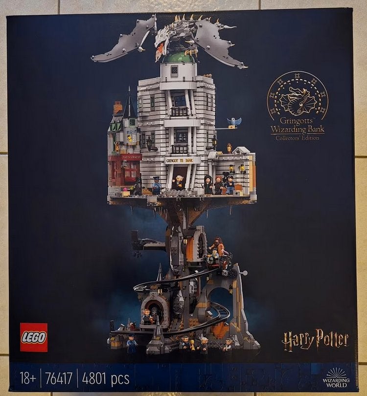 Lego 76417 Harry Potter - Goudgrijp Tovenaarsbank –, Ophalen, Compleet, Lego, Complete set