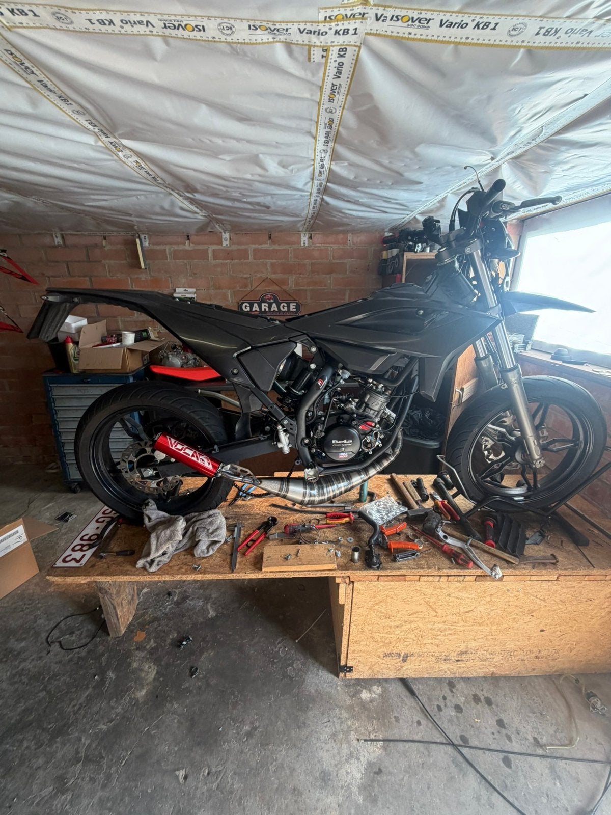 Beta rr 50 motard gloednieuw., Jusqu'à 11 kW, Échappement sport, Autre, 1 cylindre