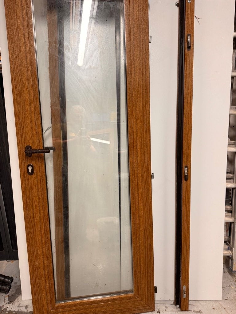 (2 stuks) Deur met casement slot en klink 81 x 201, Comme neuf, Enlèvement, 80 à 100 cm, Bois