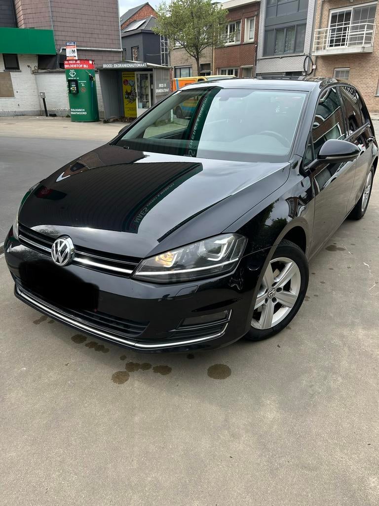 Volkswagen golf 7 highline bluemotion TSI DSG Benzine, Auto's, Navigatiesysteem, 4 cilinders, Alcantara, Zwart
