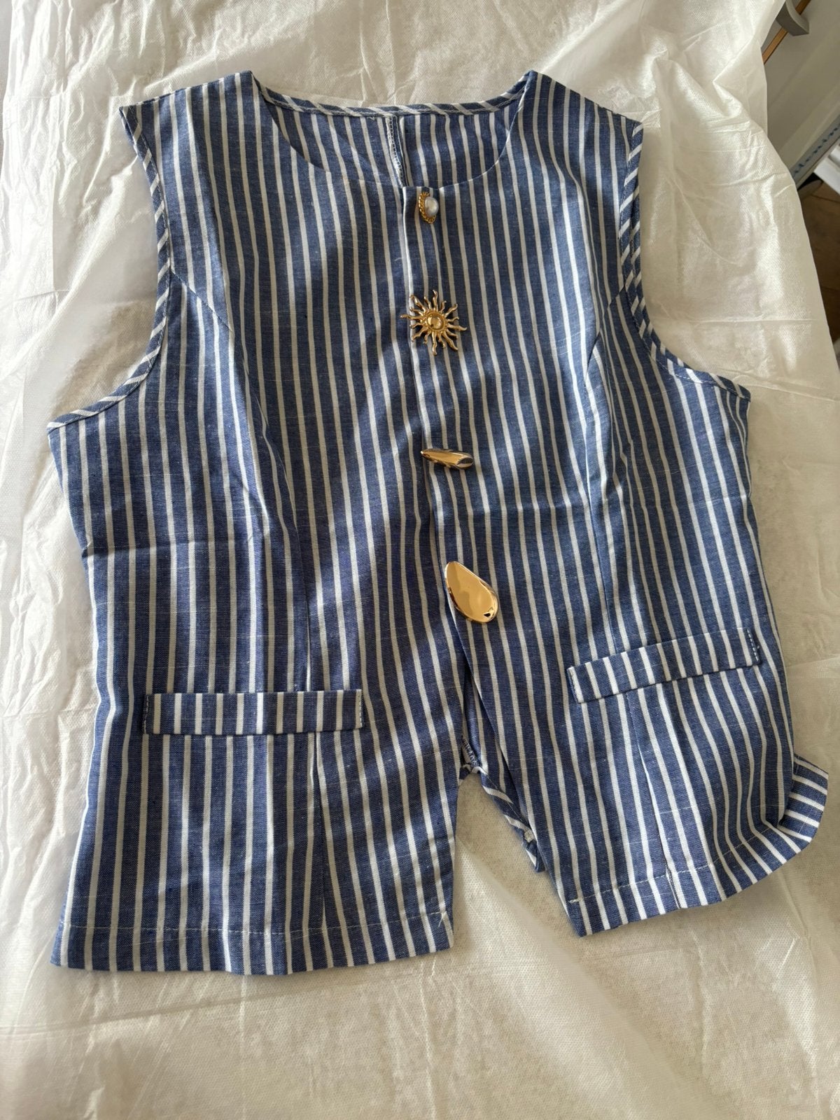 Chemisier sans manche bijou taille l, Vêtements | Femmes, Combinaisons, Enlèvement ou Envoi, Comme neuf, Bleu