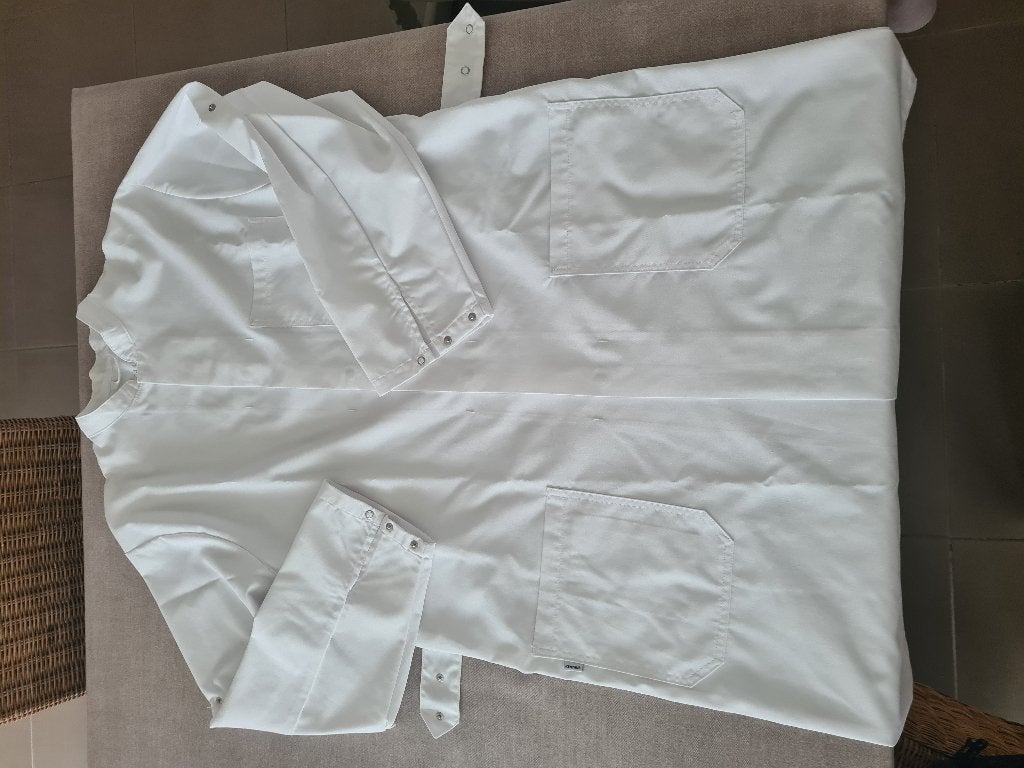 tablier de laboratoire en coton blanc Large NOUVEAU, Enlèvement, Neuf