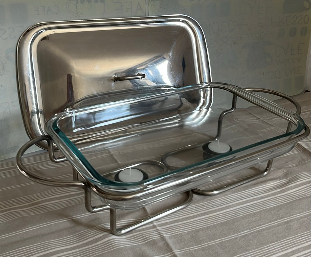 grote ovenschaal in houder, Enlèvement, Comme neuf, Verre