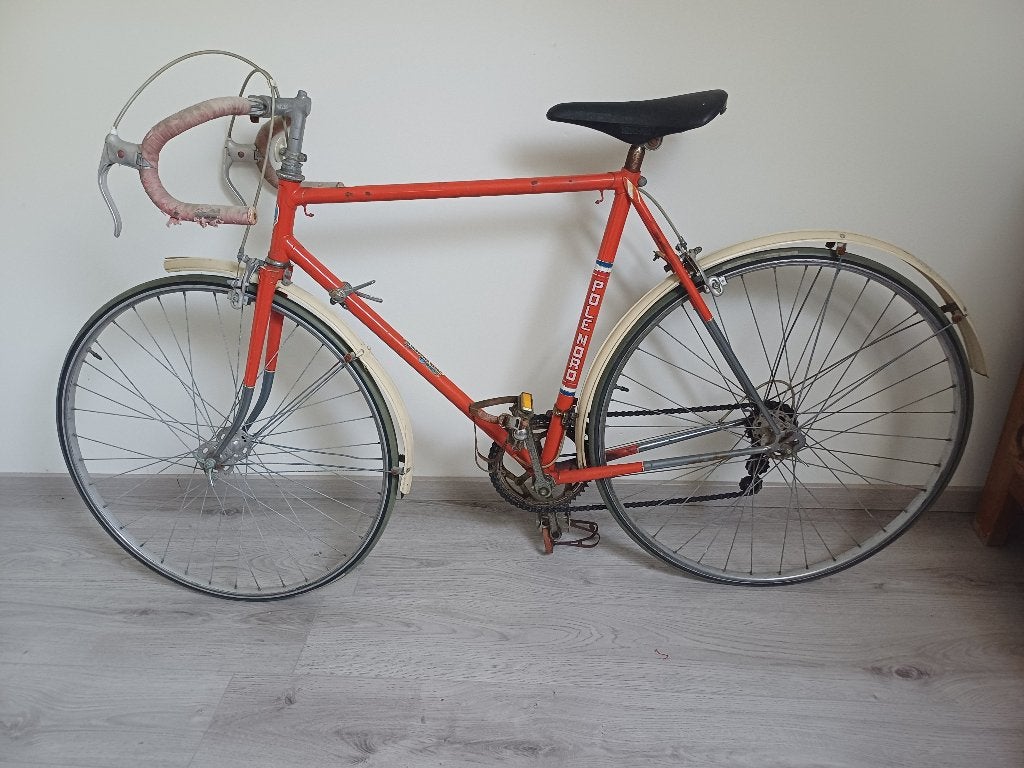 retro koersfiets, Ophalen