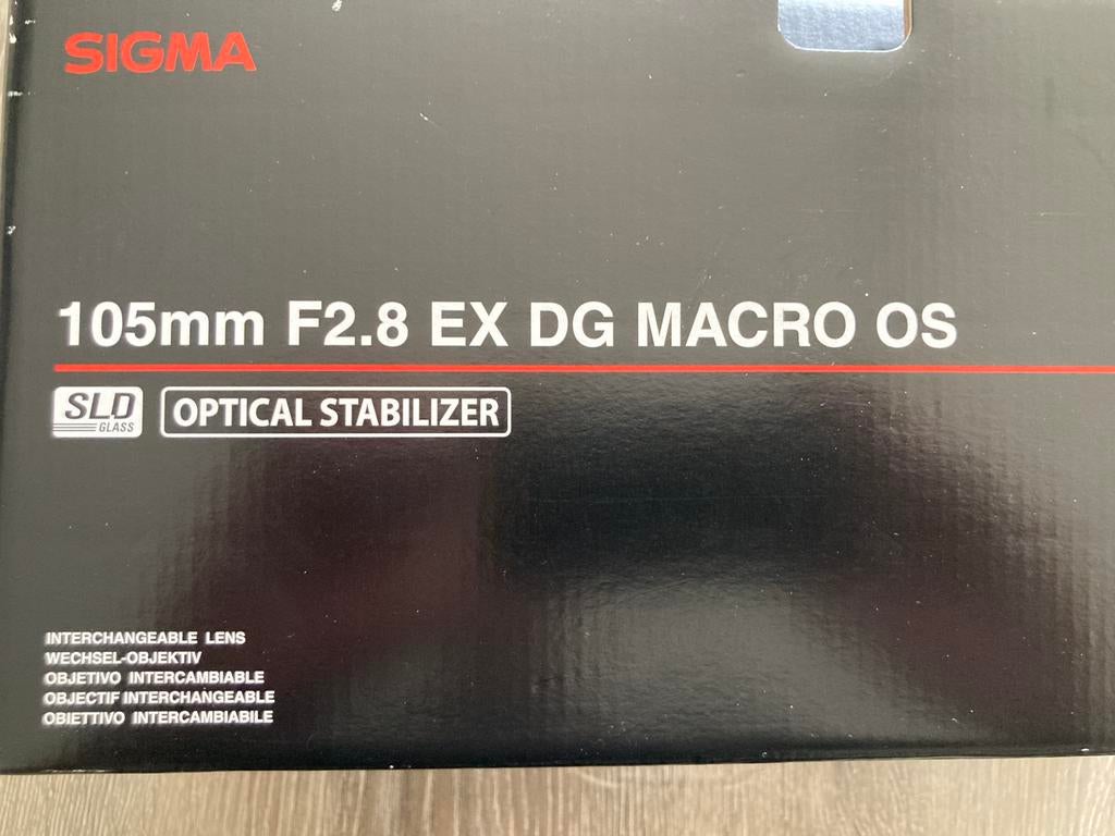 Sigma 105mm F2.8 EX DG OS HSM Macro, Ophalen, Gebruikt, Macrolens