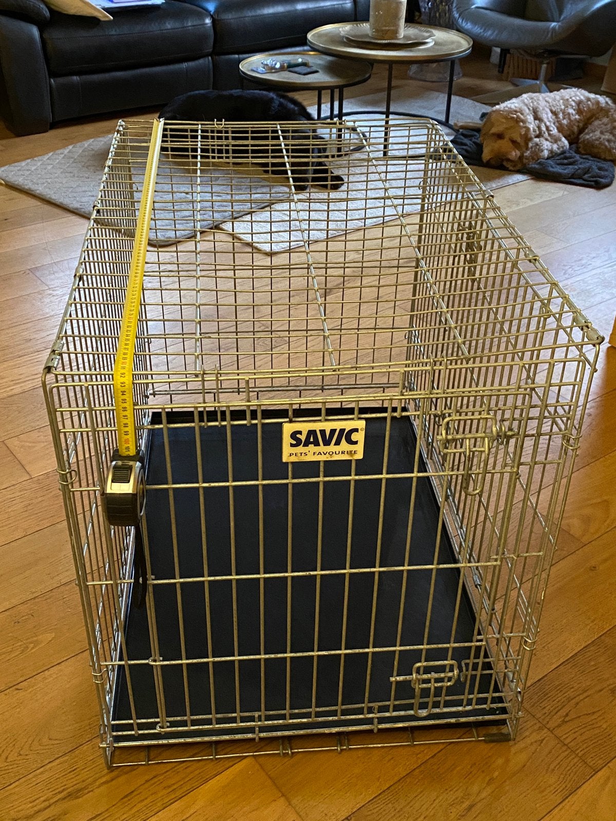 Cage SAVIC très robuste pour chien  93  61  68 cm 2 portes, Animaux & Accessoires, Enlèvement, Utilisé