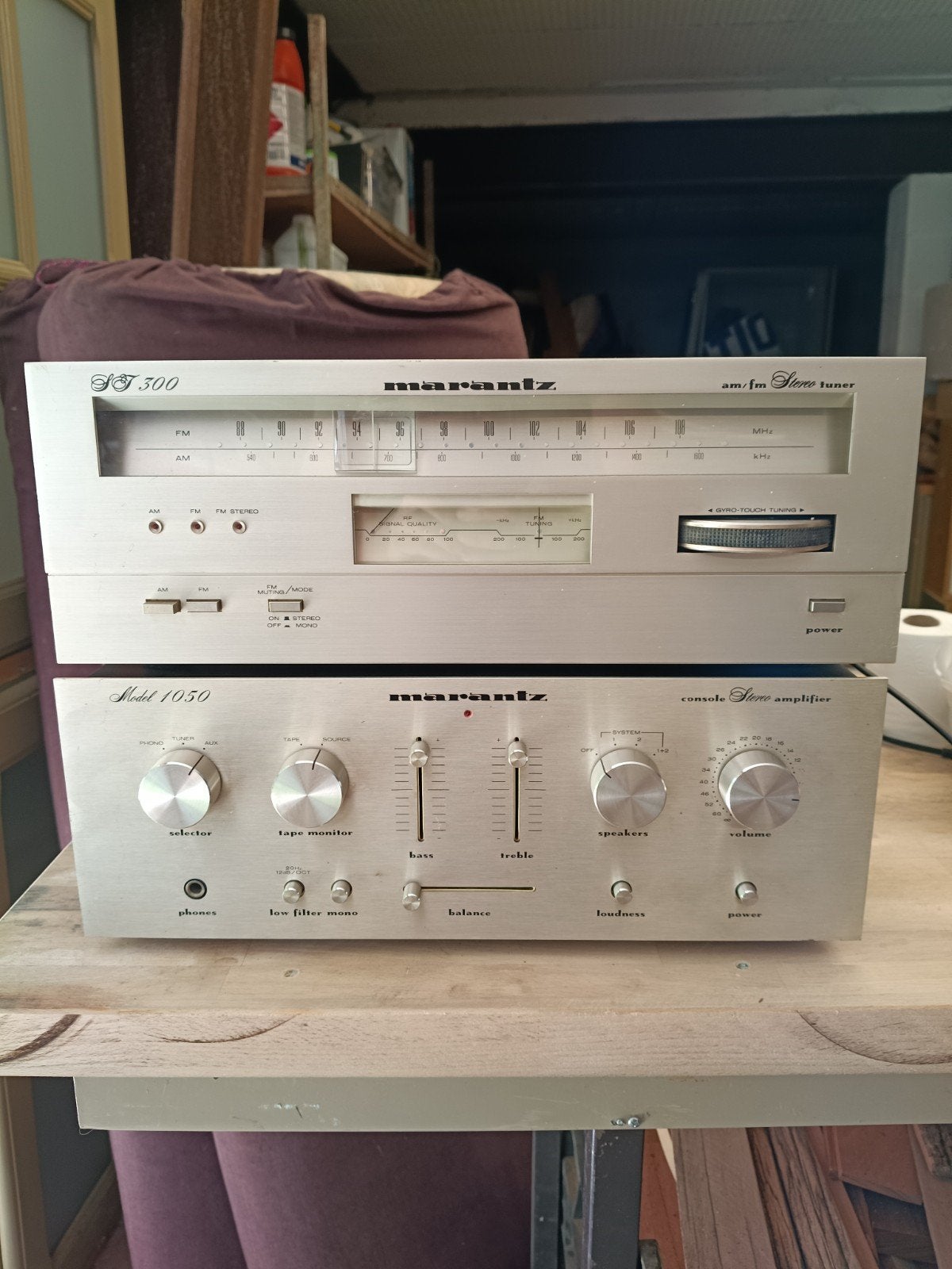 Marantz 1050 & Marantz st300, Enlèvement