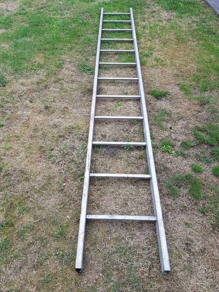 Stevige aluminium ladder, Ophalen, Gebruikt, Ladder, 2 tot 4 meter