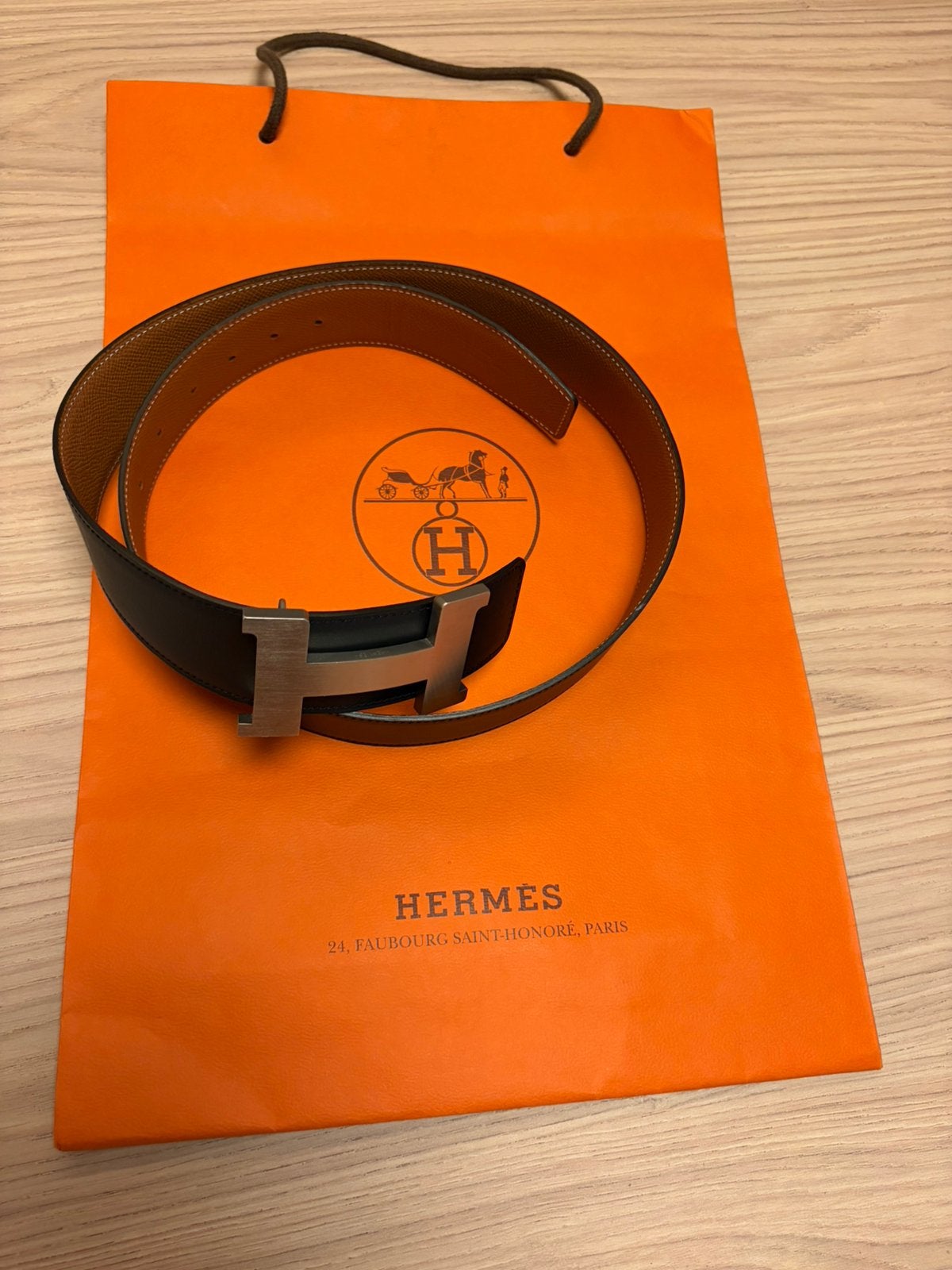 HERMES riem nooit gedragen authentiek, Kleding | Heren, Riemen en Ceintuurs, Zo goed als nieuw, Riem of Ceintuur, Echt leder, Zwart