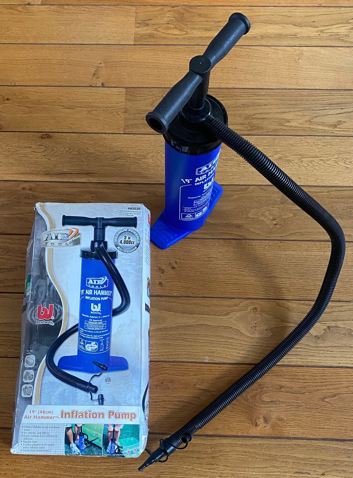 Lucht pomp Bestway Air Hammer 19” (48cm), Caravans en Kamperen, Ophalen of Verzenden, Zo goed als nieuw