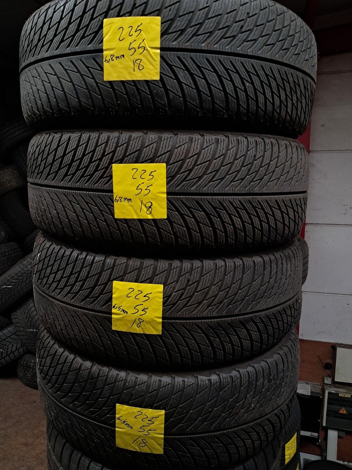 225/55/18 225/55R18 2255518 hiver Michelin, Enlèvement