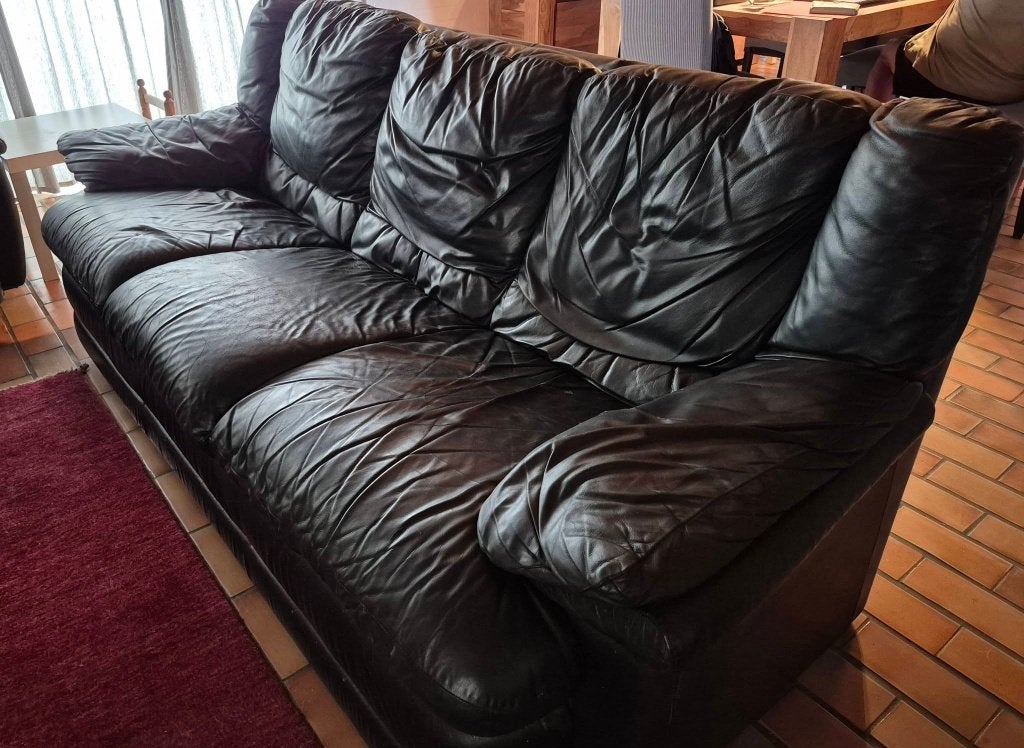 3 zit en 2 zit, Huis en Inrichting, Zetels | Complete zithoeken, Ophalen, Gebruikt, Leer