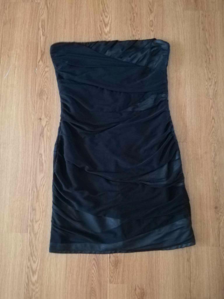 Jurk, strapless, zwart, maat M, feesten in solden, Kleding | Dames, Jurken, Zo goed als nieuw, Maat 38/40 (M), Zwart, Boven de knie