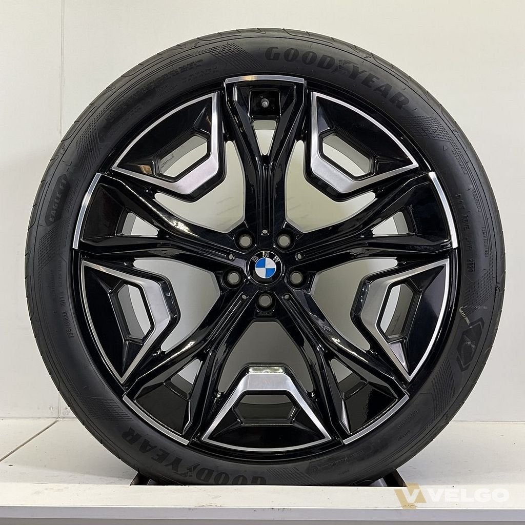 BMW IX I20 BREEDSET VELGEN + ZOMERBANDEN 22 INCH ORIG. 1020, Auto-onderdelen, Gebruikt, -, 275 mm, -