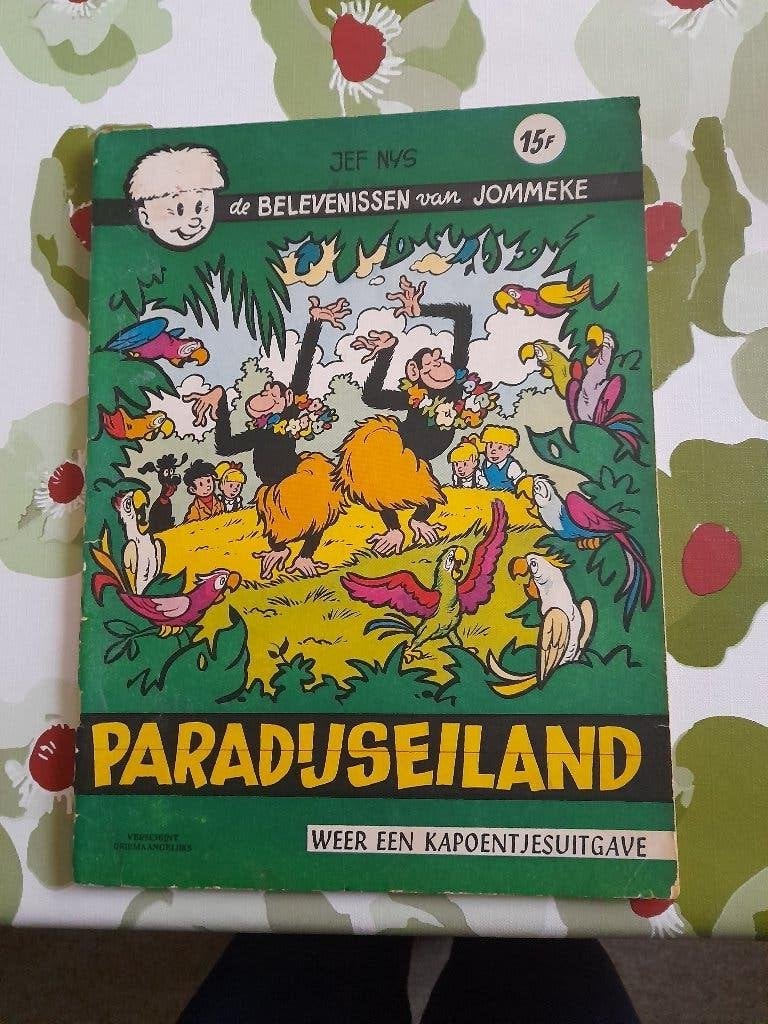 Jommeke nr 12 "Paradijseiland"eerste druk 1962, Boeken, Stripverhalen, Gelezen, Ophalen of Verzenden