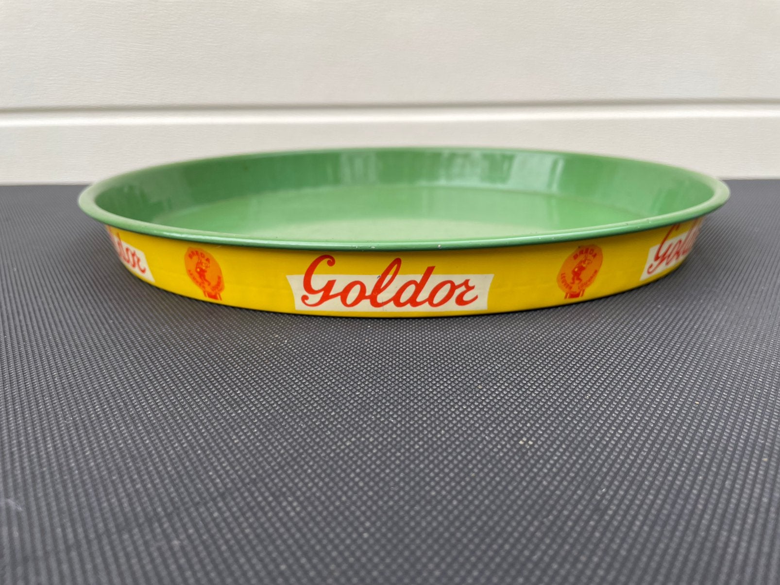 Louvain Goldor Breda Leuven assiette biere vintage, Enlèvement ou Envoi, Utilisé, Panneau, Plaque ou Plaquette publicitaire, Stella Artois